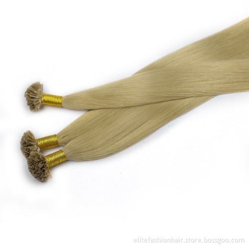 U Tip Hair Wholesale Raw Indian Kinky Curly Itip Keratin Bonds Flat U Remy Human Hair Extensions Micro Links Microlink